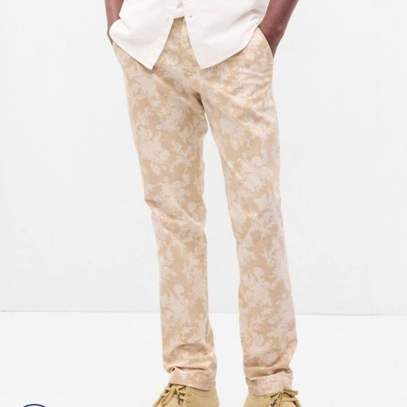 Gap x Loveshack Fancy Floral Modern Khakis Slim Fit NWTs 34x34 Collab - Picture 1 of 11